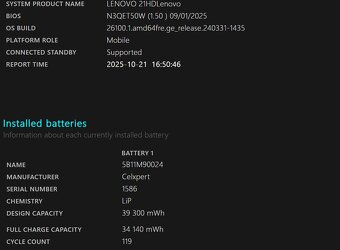 Originální baterie Lenovo 5B11M90024 pro T14, P14, P14S - 3