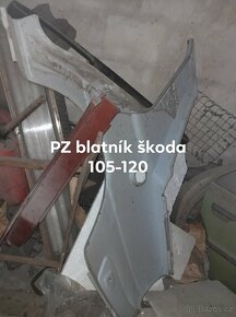 Škoda 105 120M 130M plechy - blatníky, ČELO, PRAHY - 3