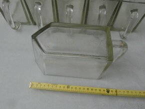 Skleněné šuplíky do kredence kořenky masivní sklo - 3