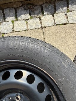Kola s plechovými disky + poklice Škoda 195/65 R15 T - 3