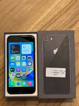 Apple iPhone 8 64GB černý + krabička, bat. 92% - 3