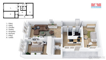 Prodej bytu 3+1, 64 m², Nové Město nad Metují, ul. Malecí - 3