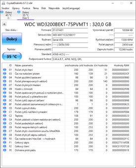 2,5" HDD 320GB Western Digital, 7200ot, SATAII WD3200BEKT - 3