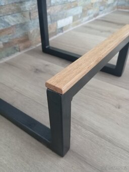 Barová židle dub/kov - 3