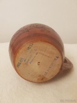 100 let starý dřevěný korbel - 3