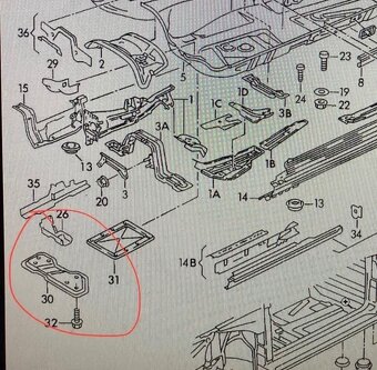 Audi 80 cabrio - Spodní vzpěra. - 3
