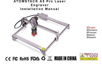 Prodám nepoužitý laserový CNC gravírovací Atomstack A5 - 3