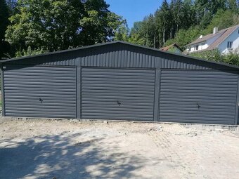 Plechová garáž 9x5m - 3