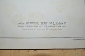 Noty pro klavír - opereta Miss Dudelsack z roku 1909 - 3