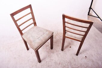 Sada 5 Art Deco židlí z předválečných let Čechy-I - 3