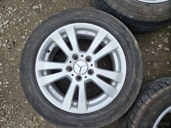 Alu kola Mercedes 16" 5x112 letní pneu 205/55 R16 - 3