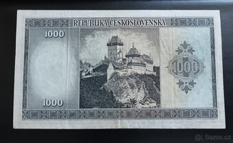1000 Kčs bez data (1945) Neperforovaná - 3