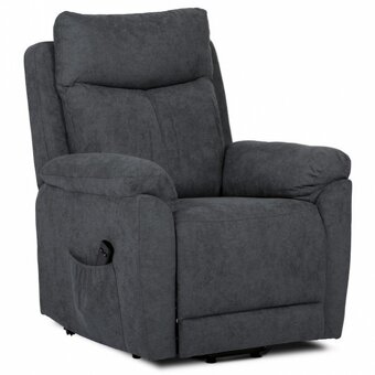 Relax Relaxační křeslo TV-336 s elektrickým ovládáním a šedo - 3