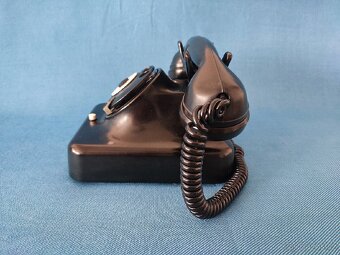 STAROŽITNÝ BAKELITOVY TELEFON značky RFT. - 3