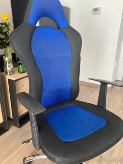 Kancelářská židle CESAR modré K80 - 3