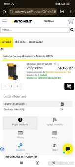 Kamna na kapalná paliva Master 30kW - 3