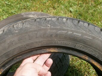 4x letní gumy STARFIRE 195/55 R15 vzorek 2x 9MM 2x8,1MM - 3