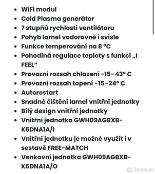 Klimatizace GREE Pular 2,7 kW – NOVÁ - 3