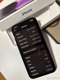 Apple iPhone 14 Plus, 256GB Midnight – Top stav, - 3