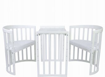 Dětská postýlka Waldin 7v1 oválná - 3