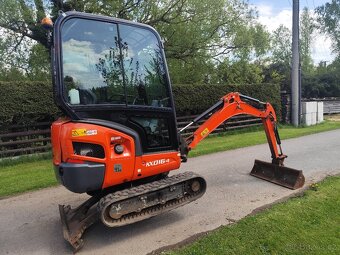Minibagr Kubota KX016-4, rok 2018, 1600mth, roztah. pásy - 3