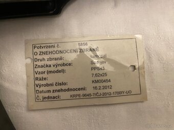 Znehodnocené samopaly Sudajev, Špagin, SA 58 - 3