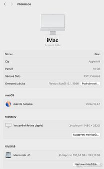 iMac 24" M4 CZ Stříbrný s Nano-texturou - 3