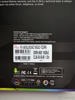 G.Skill 2x16Gb DDR5 Ram - 3