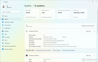 Herní PC - Ryzen 5500, 16GB RAM, 1TB NVME, 6600XT, WIN11 - 3