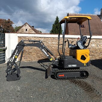 Minibagr Gorila G12SE PRO II, Kubota + příslušenství - 3