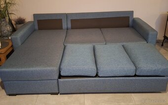 Rozkládací sedačka s úložným prostorem - 3
