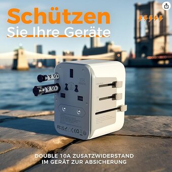 Mezinárodní cestovní adaptér/nabíječka - 3