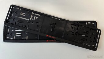 Audi Sport podložky pod SPZ - 3