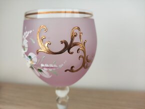 Malované skleničky růžové 2ks - 3