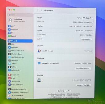 MacBook Pro 16” 2019 CTO/16GB RAM/i9/1TB SSD/ Záruka - 3