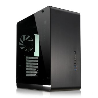 PC skříň Jonsbo UMX4 Black Window, hlíníková, RGB podsvícení - 3