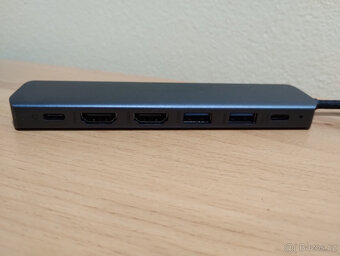 Dokovací stanice USB-C Newmight 7v1, nová - 3