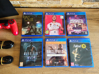 PS4 konzole Slim + 6 her TOP STAV - 3