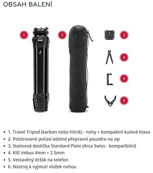 Peak Design Travel Tripod karbon - 3