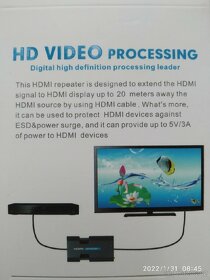 Repeater HDMI opakovač, zesilovač signálu - 3