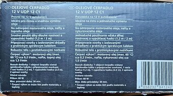 Nové olejové čerpadlo typ HG03271 na 12V=, výkon motoru 60W - 3