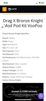 VooPoo Drag X Pod Kit - 3