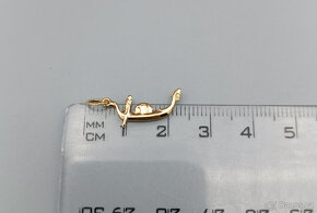 Zlatý přívěsek lodička 0,50g, 18 kt, 750/1000 - 3