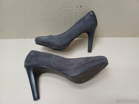 Tmavě šedé semišové lodičky vel.38 - 3