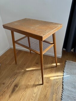 Vysoký retro stolek 71 cm - 3