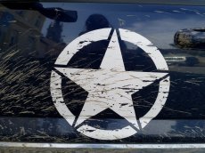 Jeep Army hvězdy polep Willys - 3