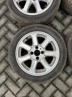 Prodam alu kola 4x100 r15 s letními pneu 195/50 r15 - 3