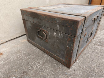 Vojenská lékařská bedna, starožitná, bytelná - 3