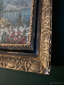 Obraz olej na plátně - Zahrada na pobřeží - 3