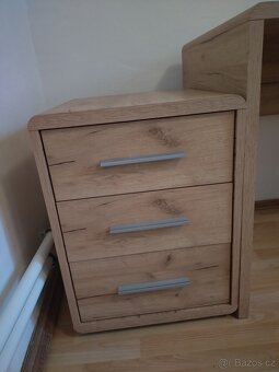 Psací stůl +šuplíky s pojezdem - 3